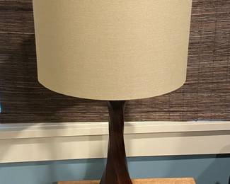 Wood Base Lamp $75