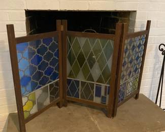 3 Fold Fireplace Screen 16" Panels x 28" H $125