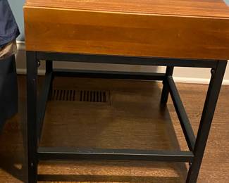 Wood and Iron Side Table $75