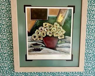 Cecilia Mayr framed and signed art