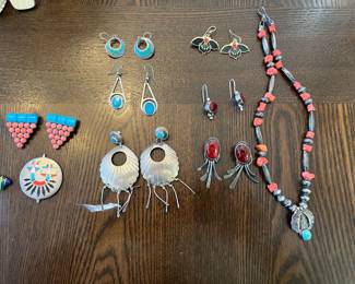 STERLING NATIVE & MEXICO PIECES 