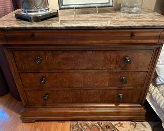 Ethan Allen Marble Top Chest