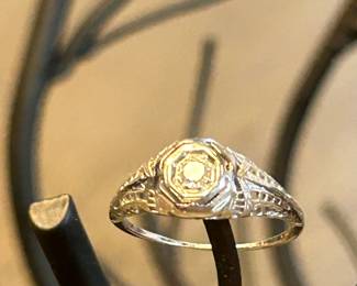 14K Gold and Diamond Ring