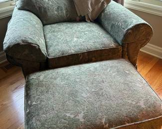 Flexsteel Chair and Ottoman