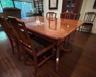 6 Person Wood Dining Room Table