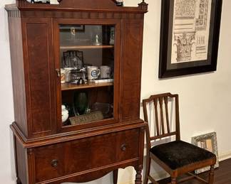 Jacobean Style China Cabinet
