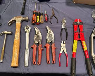 Hand Tools: Hammers, Pliers, Vice Grips, Flathead Screwdrivers, Philips Screw Drivers...