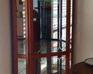 Corner china cabinet