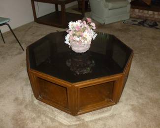 Matching 8-sided coffee table