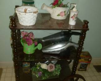 tea cart & misc