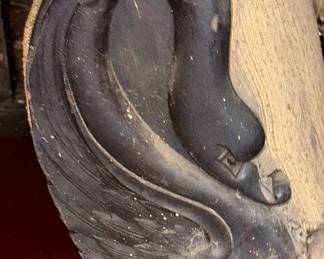 This sofa has seen better days...BUT the frame is 19th C. and I'm sure someone will do something fun with it 