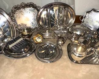 much silver plate 