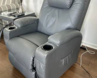 Leather Recliner Side