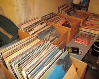 Collection of rock n roll records