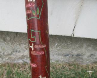 World War II carved walking stick