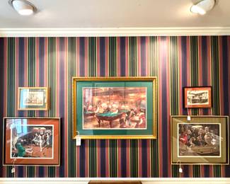 Shop the sale to see numerous framed billiard art collection.