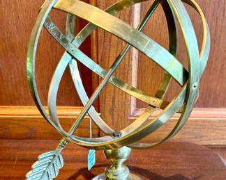 SOLD brass artillery sphere; 10x15