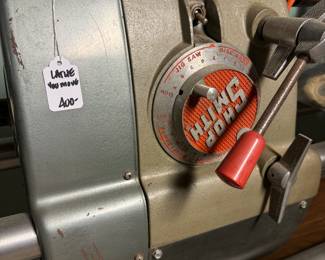 $400; close up of vintage lathe. Shop sale in person for other vintage tools, both electric and hand tools.