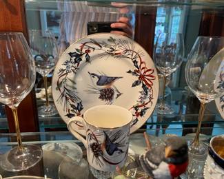 Lenox Winters Greeting Plates 1995 By Artist Catherine McClung