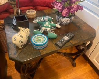 Beautiful Slab Stone End Table