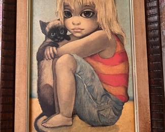Margaret Keane print. 