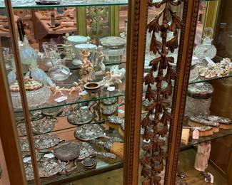 More cut glass and sterling silver items