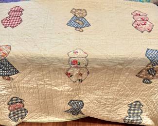 Sunbonnet baby quilt