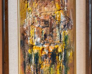 Original oil & acrylic on canvas in wood frame by listed artist, Danny Garcia. Signed on bottom write and numbered on verso. Garcia (1929-2012) is known for Marine, landscape, religious painting, portrait and tree sculpture, and ceramics.