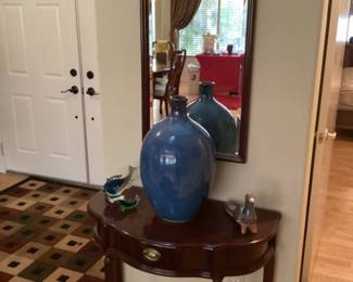 Vintage parlor table and mirror