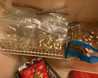 Gold Christmas ornaments