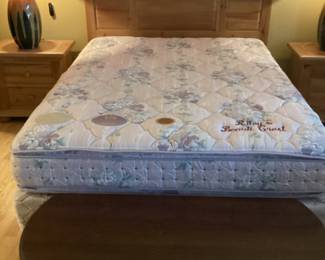 Queen bed complete with frame and headboard