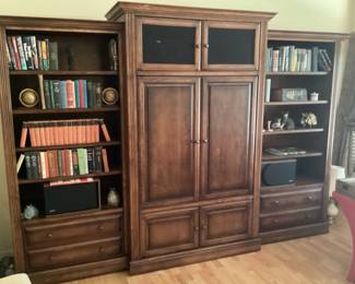 Hey very nice three piece solid wood cabinet