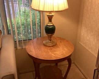 Antique oak parlor table