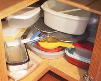 659 - Corner Cupboard of Assorted Items (bottom shelf)
