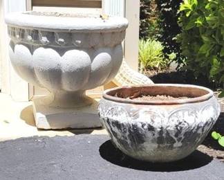 793 - Concrete Planter & one more
