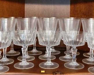 745 - Shelf Lot of Glasses
