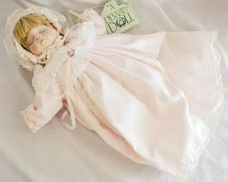 591 - Porcelain Dynasty Doll - "Nicole" 16" long
