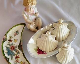 754 - Shell Angel Ornaments & Piano Baby & more
