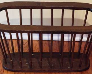 20 - Wood Magazine Rack - 13" x 21" x 9"
