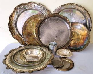 716 - Lot of Assorted Silver Plate Items
