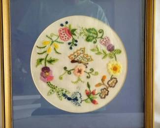 770 - Framed Needlepoint - 13.5 x 13.5
