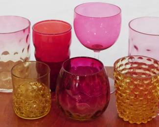 78 - Lot of Assorted Colored Glasses

