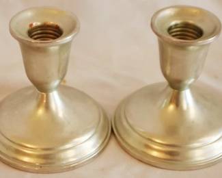 671 - Towle 2 Sterling Candle Holders

