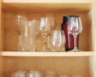 657 - Cabinet Lot of Assorted Glassware
