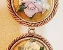 514 - Vintage Porcelain Wall Handing Trio 12" x 3
