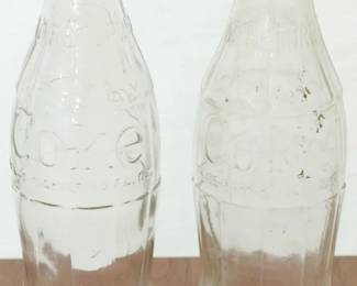 50 - 2 Glass Coke Bottles
