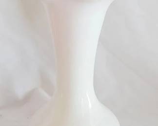 574 - Fenton Silvercrest pink/peach vase 8" tall
