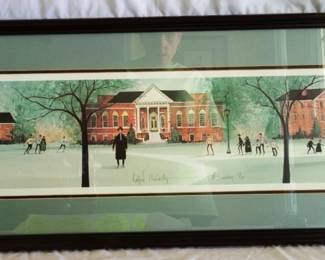 765 - P. Buckley Moss "Radford University" 1400/2000 signed 14 x 32
