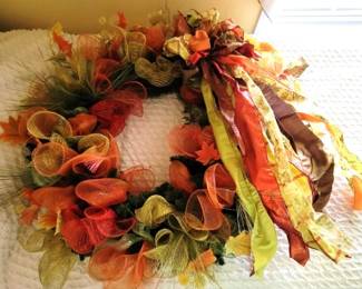 782 - Autumn Colored Wreath - 36" round
