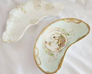 590 - 2 Porcelain Bone Dishes
